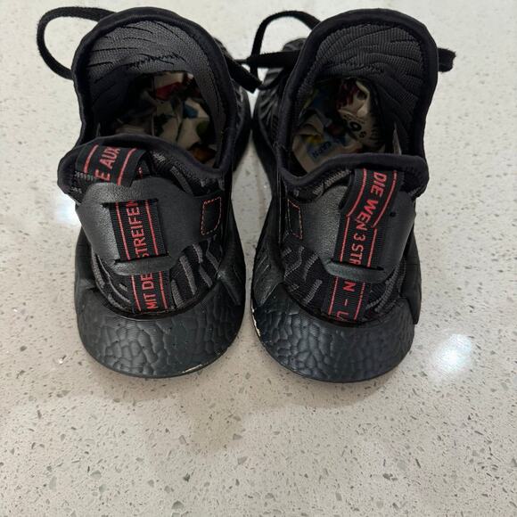 Adidas NMD XR1 PK Men’s Size 7.5 Triple Black Running Shoes Sneakers BA7214 - Picture 3 of 8